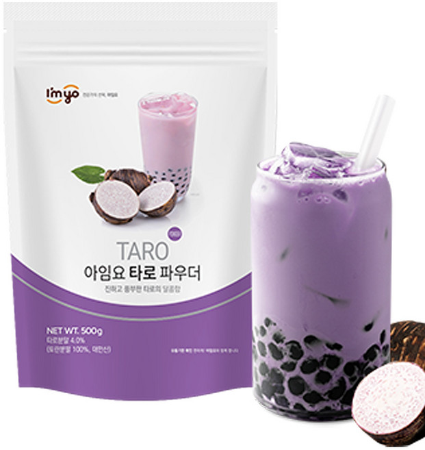 아임요 버블티 타로 파우더 500g, 1개입, 1개