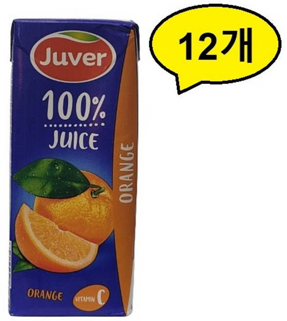 후버 오렌지주스 과즙팩음료 200ml x 24개, 12개