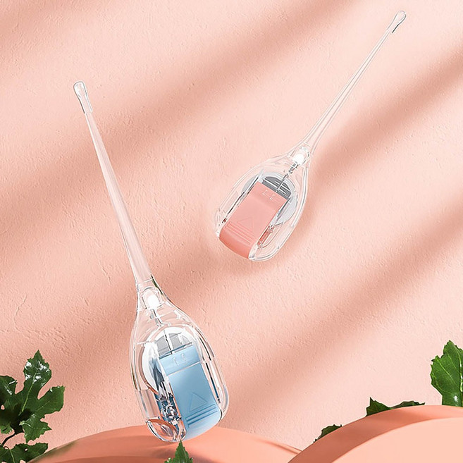 모던앳 투명 실리콘 LED 귀이개, 베이비 블루, 1개