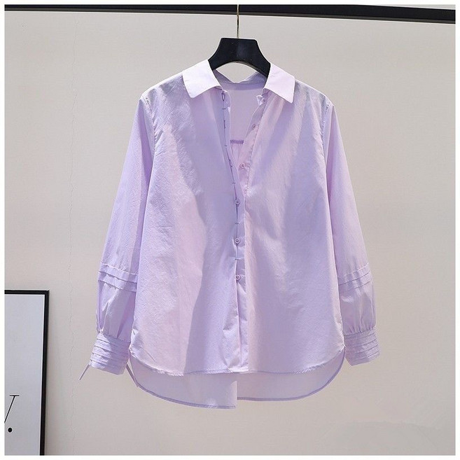 패션고리 여성 카라넥 데일리 셔링 셔츠 블라우스 HQ06