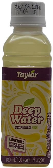 테일러 딥워터 레몬, 7개, 180ml