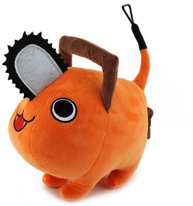 체인소맨 포치타인형 40CM 키링 스티커 피규어 굿즈 + 스티커 증정, 1개