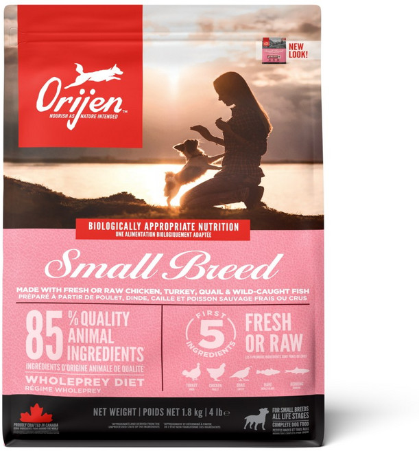 오리젠 전연령 강아지 스몰브리드 건식사료, 칠면조, 1.8kg, 1개