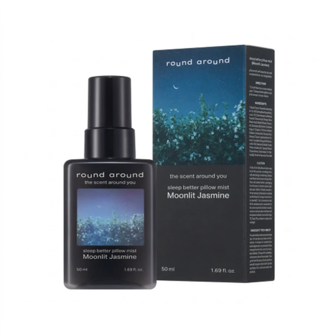 라운드어라운드 슬립 베러 필로우 미스트 50ml, 문릿 자스민 - 쿠팡