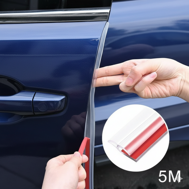 바이렌스 차량용 문콕방지 실리콘 도어가드, 투명, 1개