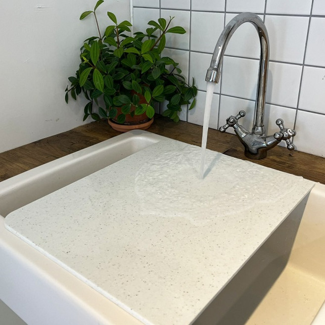 VIP HomeToDo COVA 다용도 인조대리석 주방 보조조리대 2SIZE, 그레이 L, 1개