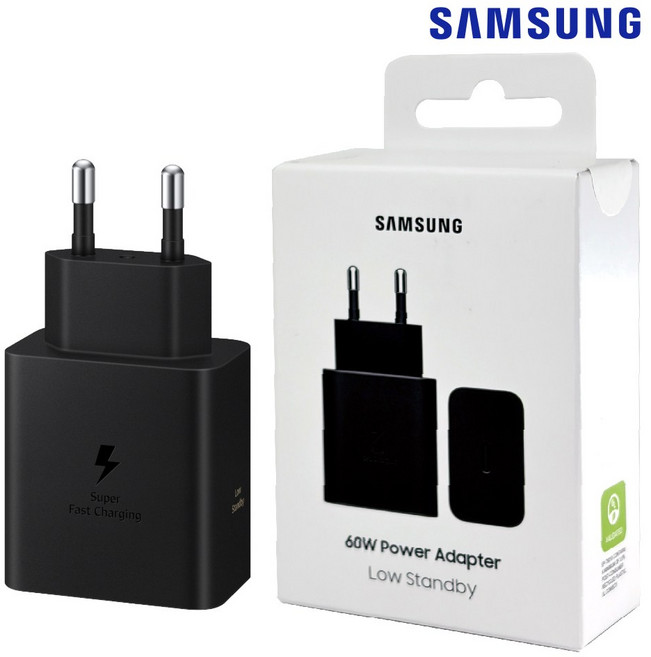 삼성전자 60W C타입 PD PPS 초고속 충전기 어댑터(케이블 미포함) EP-T6010, 1개, 블랙=(EP-T6010NBKGKR)