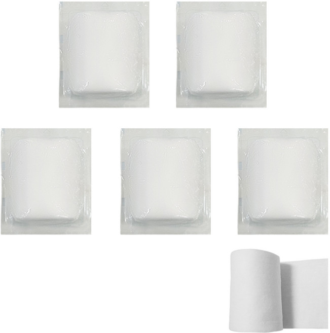 수성 멸균 솜붕대 7.5cm 20g, 5개, 1개입