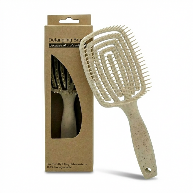 타니아홈 두피리셋 볼륨픽 헤어 브러쉬, 1개, 베이지