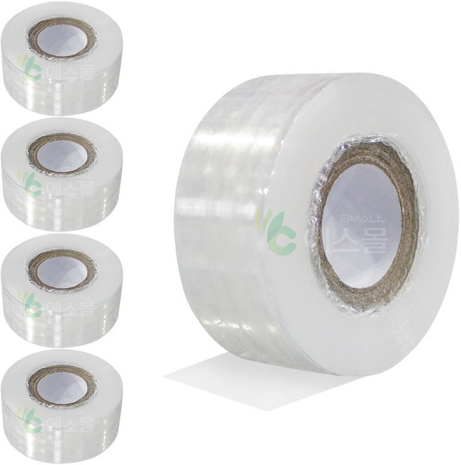 비점착 접목테이프 3cm 나무 원예 접목용 투명 테이프 접붙이기, 5개