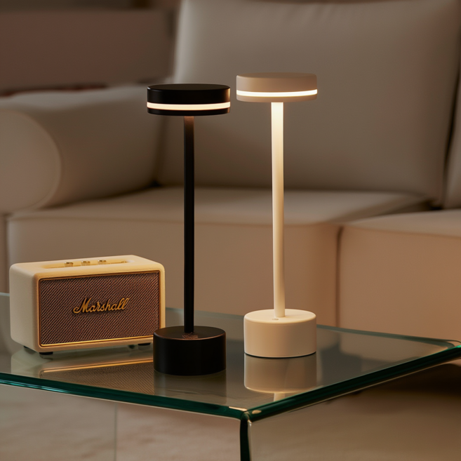 누블루 무선 인테리어 스탠드 무드등, 블랙