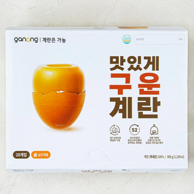 가농 맛있게 구운계란, 1개, 20구