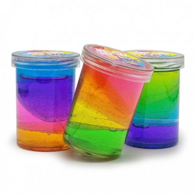 무지개펄 슬라임 2 3개조합 묶음 슬라임 만들기 장난감, 3개, 50g, 혼합색상