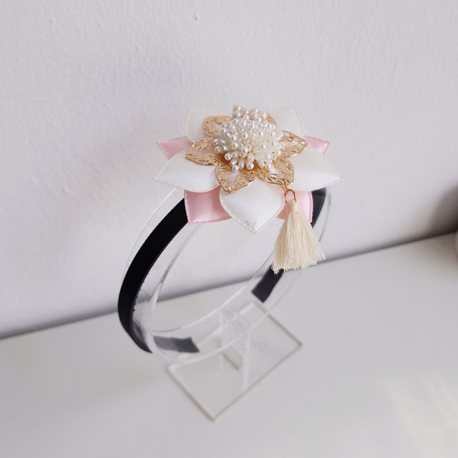 쭌쥬니네 잔꽃 테슬 배씨 머리띠 국내제작