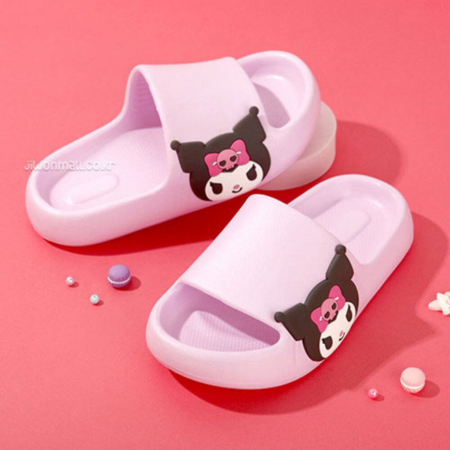 산리오 사이드 슬리퍼 여름 쿠로미