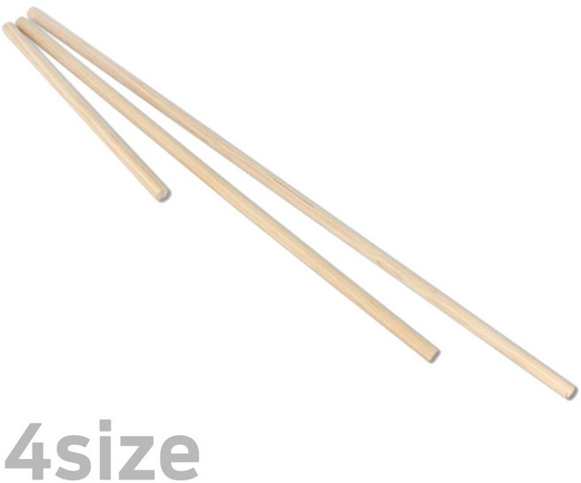 4size 국산 스트레칭봉 ( 목봉 우드 홈짐 필라테스 나무 요가스틱 홈트 마사지 원목 스트레칭바 맛사지봉 발지압봉 체조봉 ), 1개