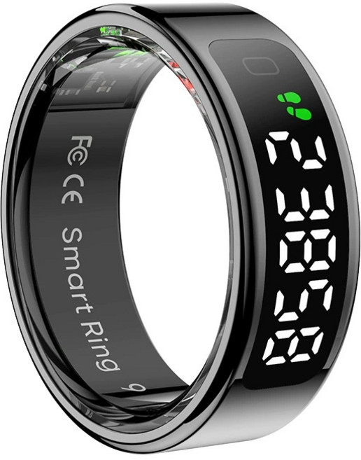스마트 링 방수 블루투스 반지 밴드 디스플레이 컨트롤 호환 안드로이드 애플은 한글 앱 웨어러블 기기를 지원합니다., 블랙, 13번