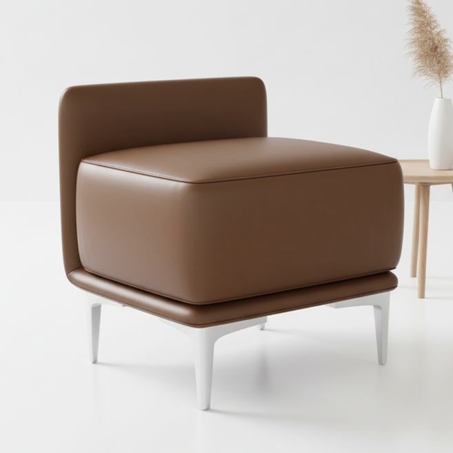 피피포피 카론 대기의자 병원 약국 대기실 로비 현관의자 1인용, 1개, 커피