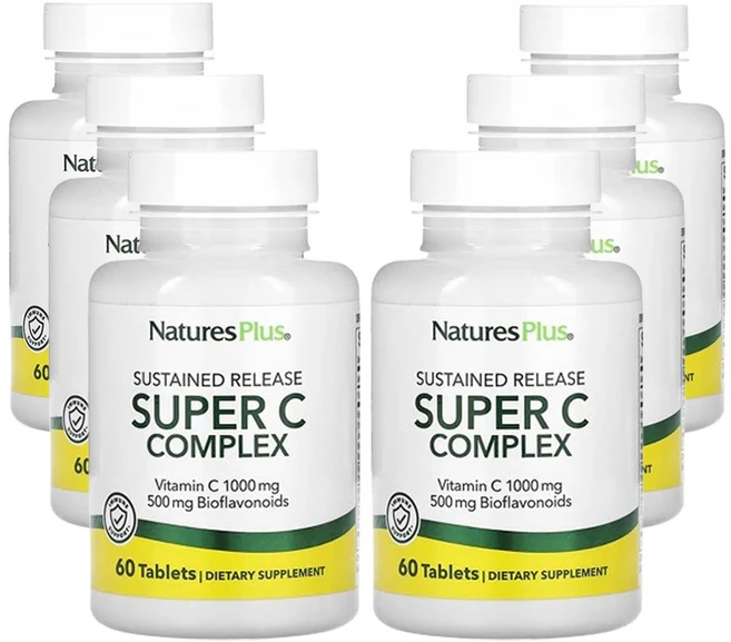 네이쳐스플러스 서방형 슈퍼 C 복합체 60정, 6개 - 쿠팡