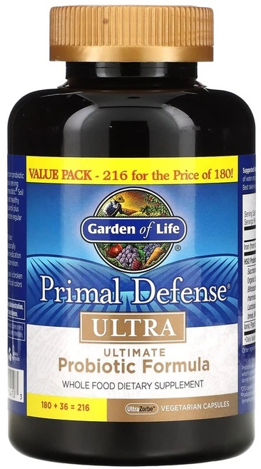 Defense Ultra Ultimate Probiotic가든오브라이프 유산균 프라이멀 디펜스 베지216정, 1개, 216정 - 쿠팡