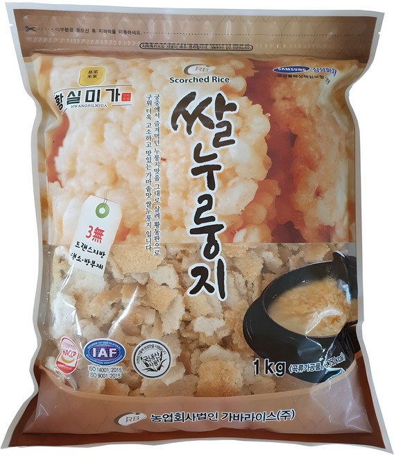 황실미가 쌀누룽지, 1kg, 1개