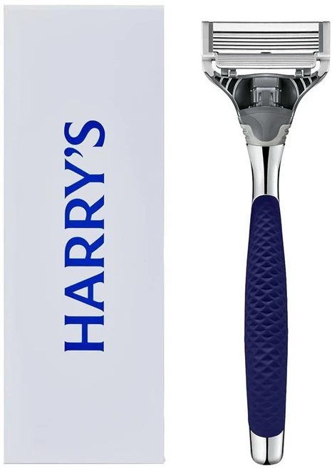 Harry's 남성용 면도기 - 윈스턴 면도기: 윤활 스트립 및 정밀 트리머가 있는 5개의 면도날 면도기와 리필 1개 - 쿠팡