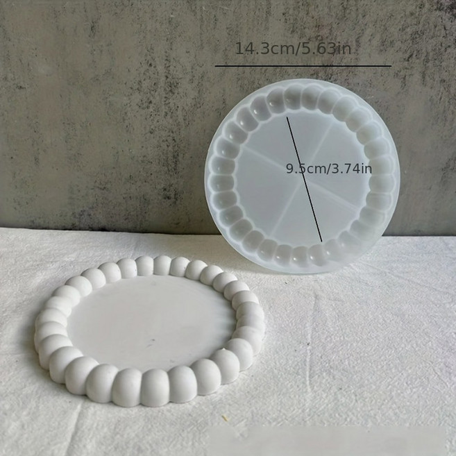 DIY 버블 트레이 코스터 실리콘 몰드 석고 에폭시 콘크리트 시멘트 몰드 수공예품 선물 보석 보관 트레이 홈 데코