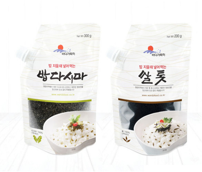 바다가득히 밥다시마 300g + 톳쌀200g, 2개