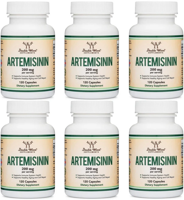 Double Wood Supplements Artemisinin 더블 우드 아르테미시닌 200mg 캡슐 120정, 6개 - 쿠팡