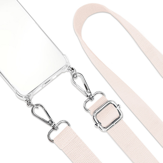 더조은셀러 아이폰 14 13 프로 맥스 미니 플러스 면소재 목걸이 케이스