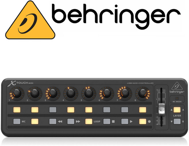 [공식인증점] 베링거 X TOUCH MINI MIDI 컨트롤러 DAW 컨트롤 서피스 USB 소형 컨트롤러