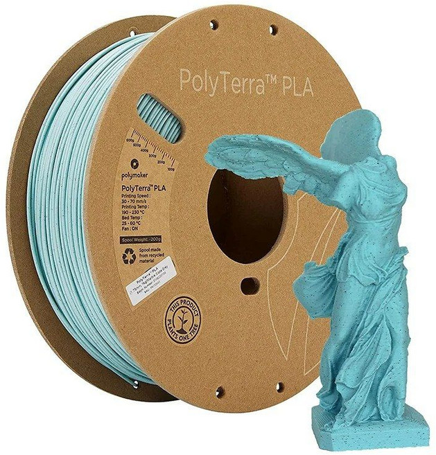 Polymaker PolyTerra PLA Panchroma Matte 필라멘트 1.75mm1kg 무광택 프린팅, Marble Slate Grey