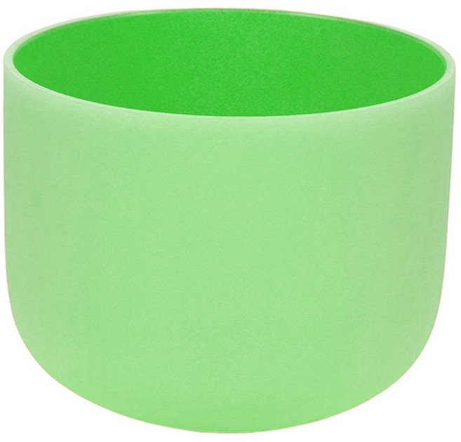 彩色水晶缽水晶頌缽石英缽頌缽專業療愈頌缽無暇純色, 1, 綠色10寸