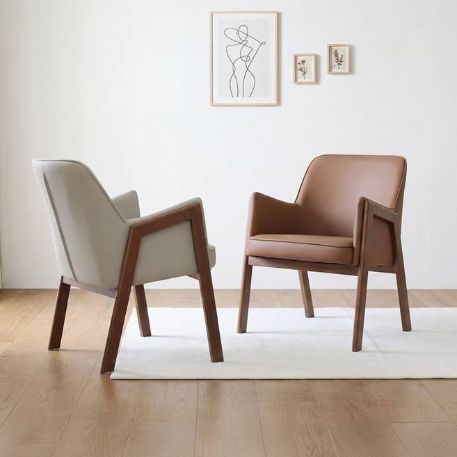 브람스 1인 소파 거실 쇼파 카페 커피숍 매장 상담 암 쿠션 인테리어 서재 디자인 체어, 네이비