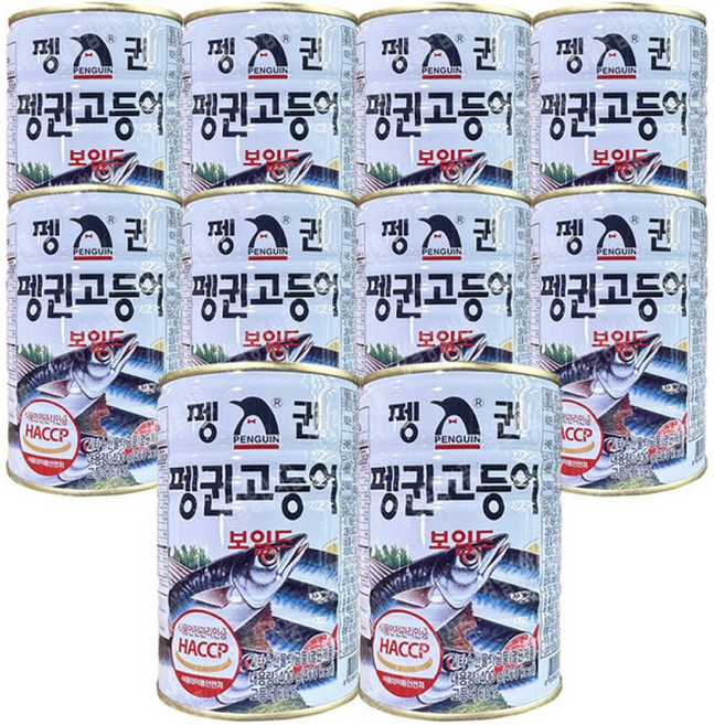 펭귄 고등어 400g x10, 10개