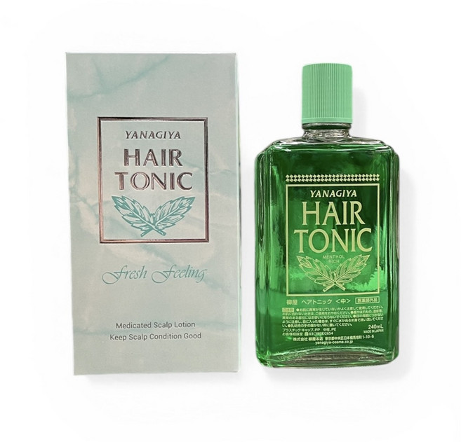 YANAGIYA 柳屋 HAIR TONIC 髮根營養液, 1個, 綠色-髮根營養液