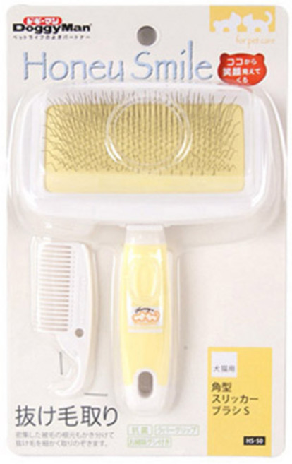 도기맨 Honey Smile 애견 마사지 브러쉬, 1개