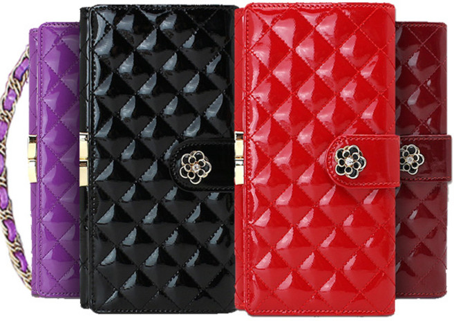 갤럭시 점프2 지갑 케이스 퀄팅 패턴 지퍼 핸드백 포셰트 휴대폰 다이어리