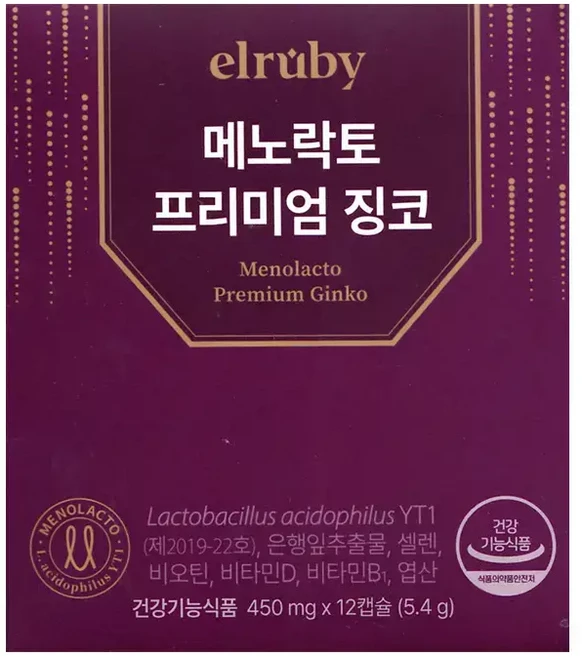 휴온스 메노락토 프리미엄 징코 450mg x 12캡슐 1박스, 12, 1개