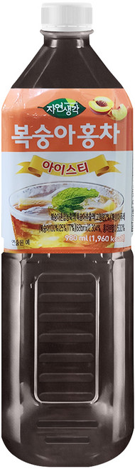 희창 자연생각 복숭아홍차 980ml X 5개 아이스티 액상음료