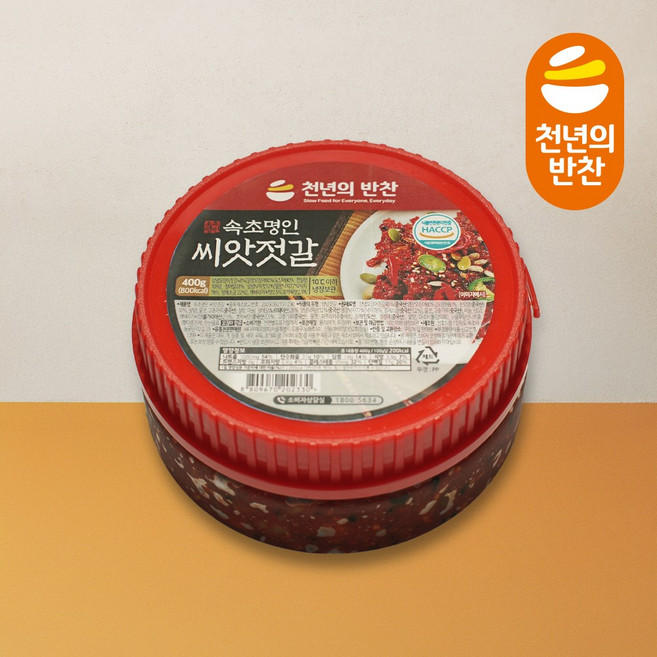 속초명인 씨앗젓갈 400g 천년의 반찬, 1개