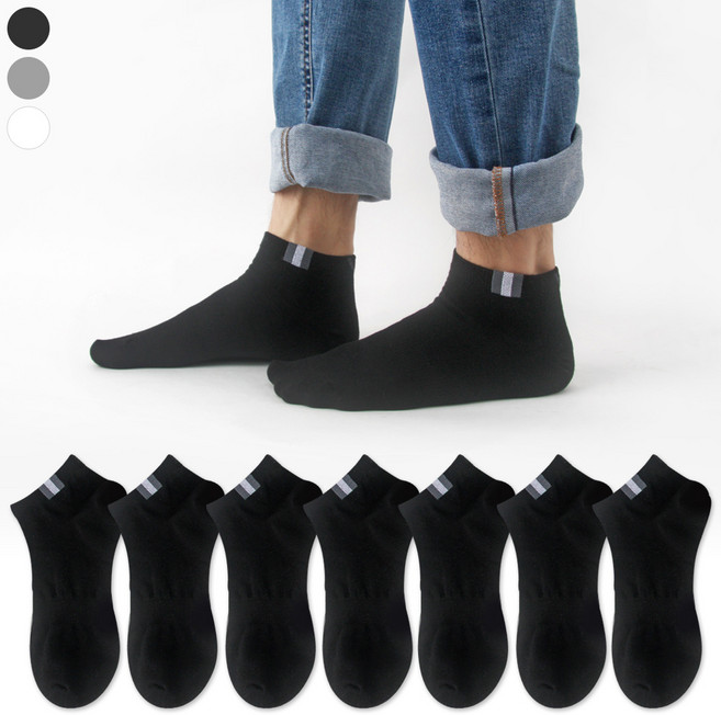 발렌티노크리스티 면100 + 드라이텍스 기능성 세로라인 스니커즈 발목 양말 8켤레