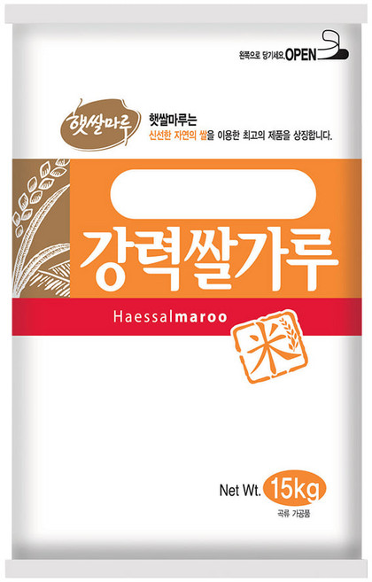 대두식품 강력쌀가루 15kg 국산 햇쌀마루 쌀베이킹, 1개
