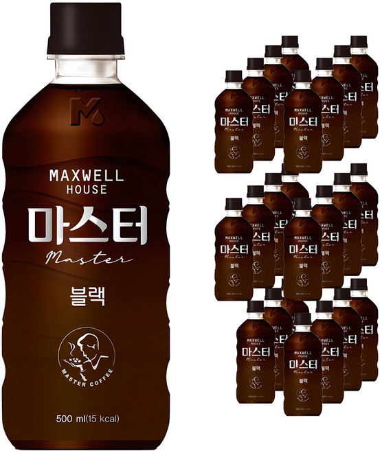 맥스웰하우스 마스터 블랙커피, 500ml, 24개