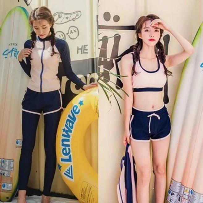 여성 집업 여자 래쉬가드 브라탑 SAILBEE-레트로 플로랄 프린트 긴 소매 러쉬 가드 수영복 여성용 서핑 탑 러닝 셔츠 자전거 래쉬 UV 커플