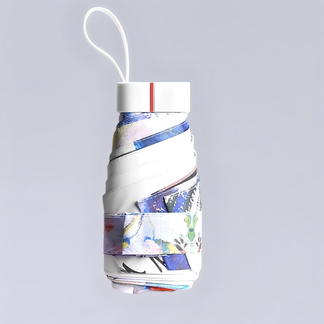 NUNUHANA 반여름 꽃이 피다 미니 휴대용 6단 양산 겸용 우산