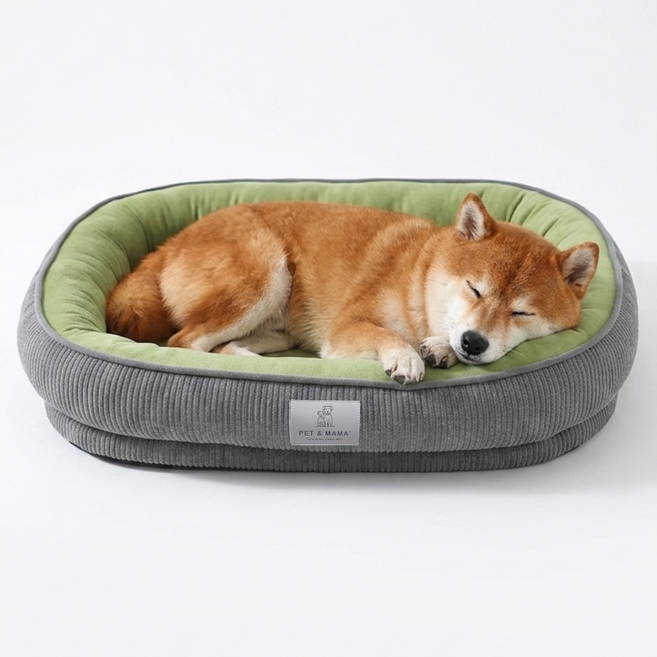 홀릭하임 관절보호 포근한 노령견 폼 방석 커버분리형 세탁가능 쿠션, 1개, 그린