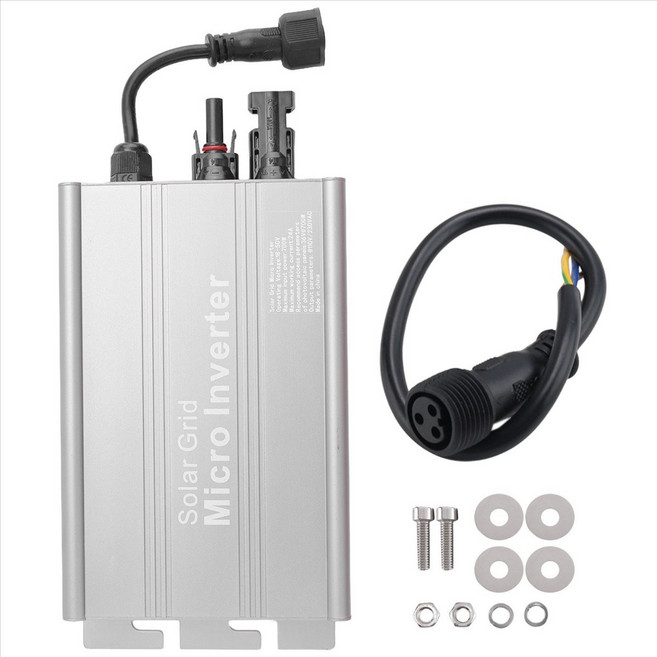 700W 마이크로 인버터 태양열 그리드 타이 마이크로 인버터 IP65 제어 셀프 냉각 110/230V 자동 전력 인버터, 은