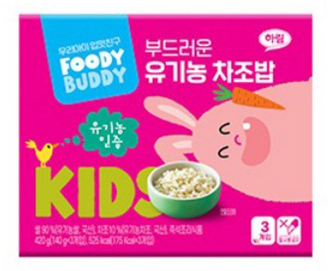 푸디버디 부드러운 유기농 차조밥, 420g, 1