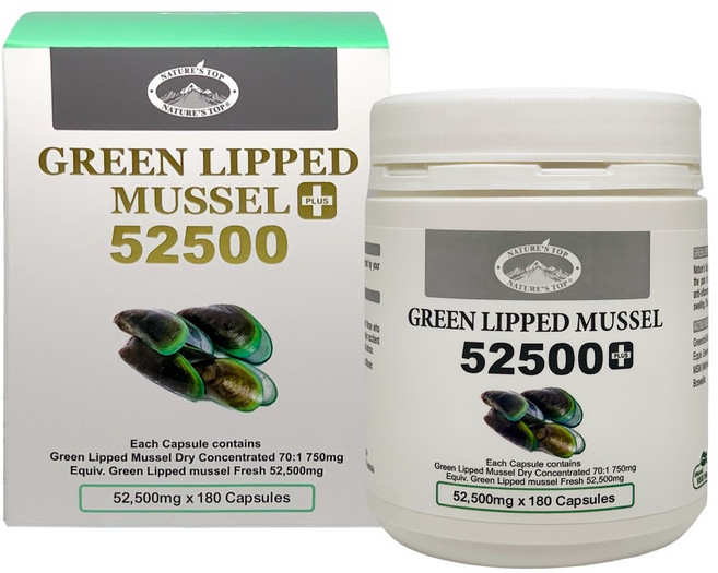 호주 네이쳐스탑 뉴질랜드 초록홍합 52500mg 180정, 1개, 1개